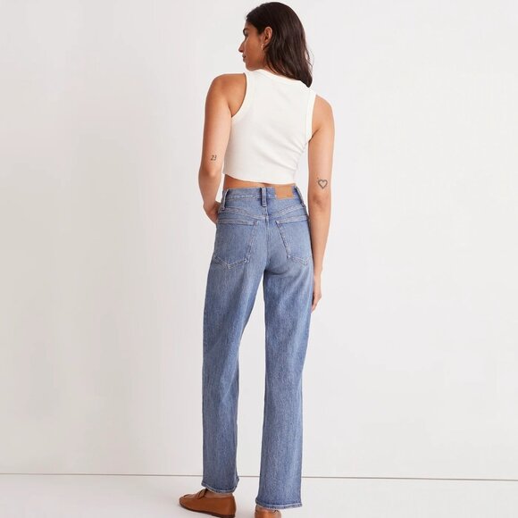 Madewell The Perfect Vintage Light Wash Blue Denim Wide-Leg Jean Women's 23 - Picture 3 of 9
